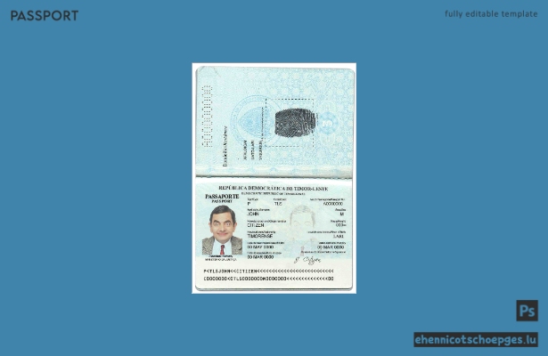 Vorschau eines Passbeispiels von Timor-Leste